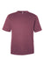 Team 365 TT15 Mens Zone Performance Mesh Short Sleeve Crewneck T-Shirt Dark Maroon Flat Front