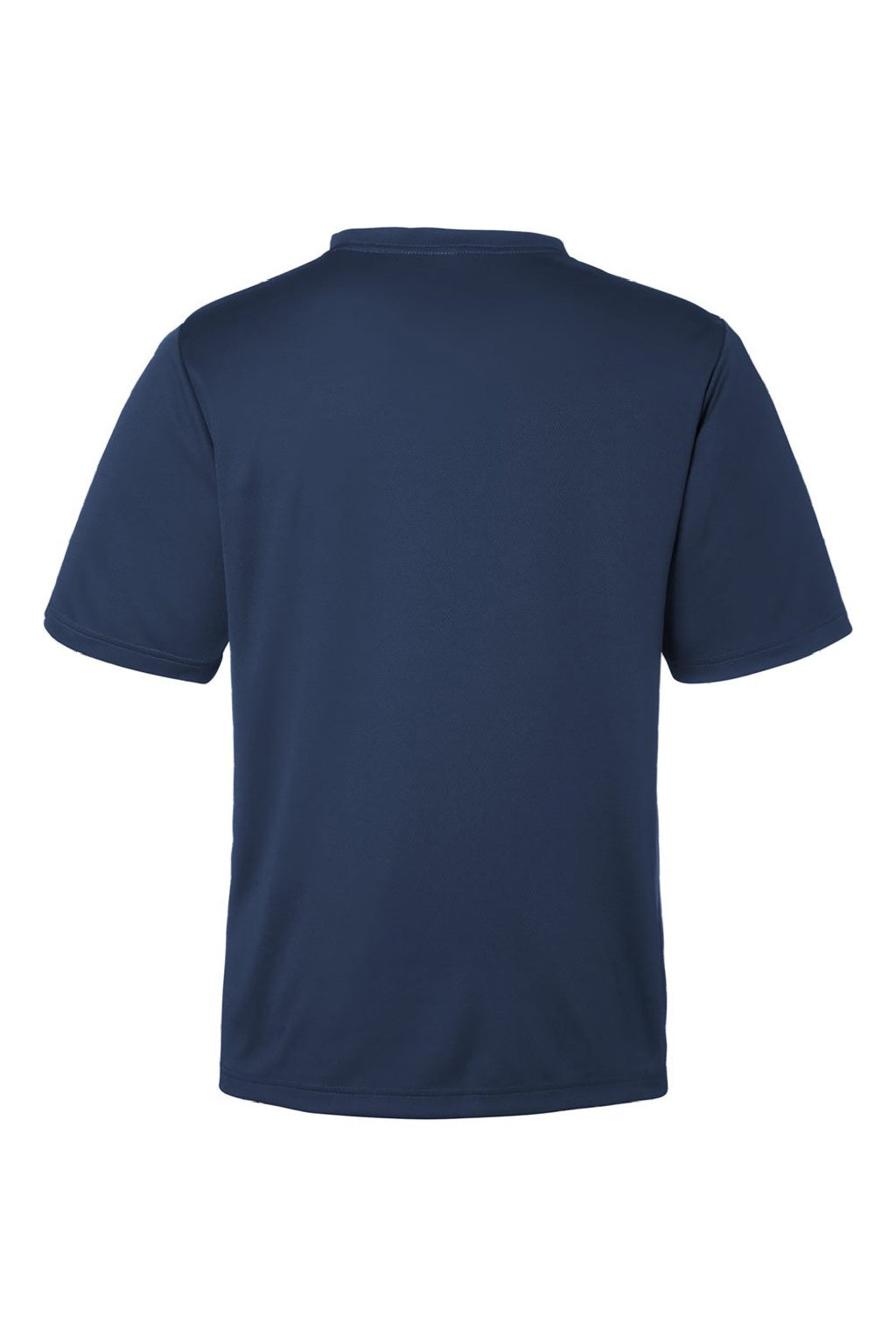 Team 365 TT15 Mens Zone Performance Mesh Short Sleeve Crewneck T-Shirt Dark Navy Blue Flat Back
