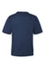 Team 365 TT15 Mens Zone Performance Mesh Short Sleeve Crewneck T-Shirt Dark Navy Blue Flat Back
