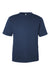 Team 365 TT15 Mens Zone Performance Mesh Short Sleeve Crewneck T-Shirt Dark Navy Blue Flat Front