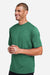 Team 365 TT15 Mens Zone Performance Mesh Short Sleeve Crewneck T-Shirt Forest Green Model Side