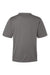 Team 365 TT15 Mens Zone Performance Mesh Short Sleeve Crewneck T-Shirt Graphite Grey Flat Back