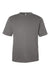 Team 365 TT15 Mens Zone Performance Mesh Short Sleeve Crewneck T-Shirt Graphite Grey Flat Front