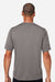 Team 365 TT15 Mens Zone Performance Mesh Short Sleeve Crewneck T-Shirt Graphite Grey Model Back