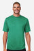 Team 365 TT15 Mens Zone Performance Mesh Short Sleeve Crewneck T-Shirt Kelly Green Model Front