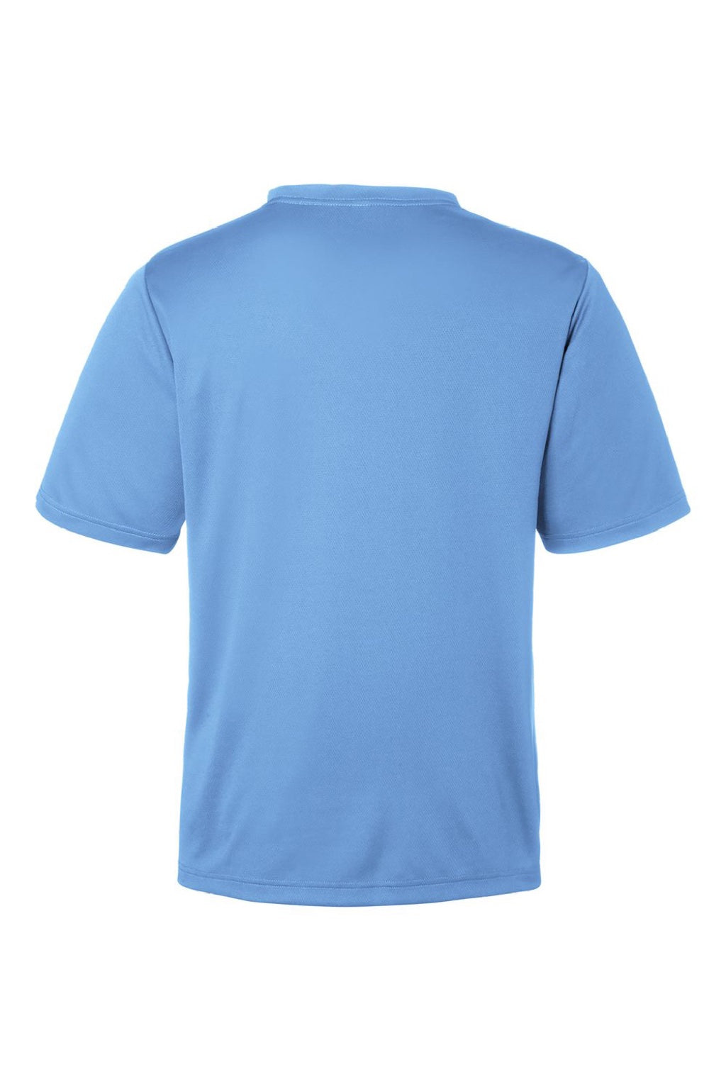 Team 365 TT15 Mens Zone Performance Mesh Short Sleeve Crewneck T-Shirt Light Blue Flat Back