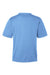 Team 365 TT15 Mens Zone Performance Mesh Short Sleeve Crewneck T-Shirt Light Blue Flat Back