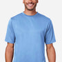 Team 365 Mens Zone Performance Mesh Moisture Wicking Short Sleeve Crewneck T-Shirt - Light Blue - Coming Soon