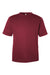 Team 365 TT15 Mens Zone Performance Mesh Short Sleeve Crewneck T-Shirt Maroon Flat Front