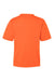 Team 365 TT15 Mens Zone Performance Mesh Short Sleeve Crewneck T-Shirt Orange Flat Back
