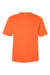 Team 365 TT15 Mens Zone Performance Mesh Short Sleeve Crewneck T-Shirt Orange Flat Front