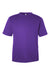 Team 365 TT15 Mens Zone Performance Mesh Short Sleeve Crewneck T-Shirt Purple Flat Front