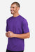 Team 365 TT15 Mens Zone Performance Mesh Short Sleeve Crewneck T-Shirt Purple Model Side