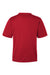 Team 365 TT15 Mens Zone Performance Mesh Short Sleeve Crewneck T-Shirt Red Flat Back