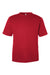 Team 365 TT15 Mens Zone Performance Mesh Short Sleeve Crewneck T-Shirt Red Flat Front