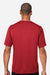 Team 365 TT15 Mens Zone Performance Mesh Short Sleeve Crewneck T-Shirt Red Model Back