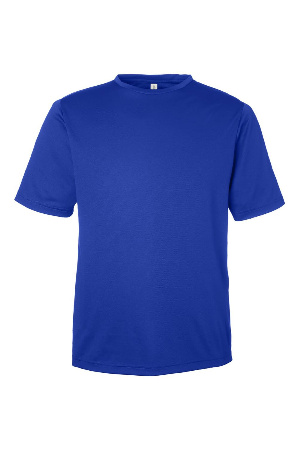 Team 365 TT15 Mens Zone Performance Mesh Short Sleeve Crewneck T-Shirt Royal Blue Flat Front