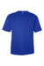 Team 365 TT15 Mens Zone Performance Mesh Short Sleeve Crewneck T-Shirt Royal Blue Flat Front
