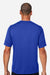 Team 365 TT15 Mens Zone Performance Mesh Short Sleeve Crewneck T-Shirt Royal Blue Model Back