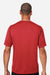 Team 365 TT15 Mens Zone Performance Mesh Short Sleeve Crewneck T-Shirt Scarlet Red Model Back