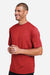 Team 365 TT15 Mens Zone Performance Mesh Short Sleeve Crewneck T-Shirt Scarlet Red Model Side