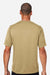 Team 365 TT15 Mens Zone Performance Mesh Short Sleeve Crewneck T-Shirt Vegas Gold Model Back
