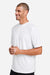 Team 365 TT15 Mens Zone Performance Mesh Short Sleeve Crewneck T-Shirt White Model Side