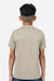 Team 365 TT15Y Youth Zone Performance Mesh Short Sleeve Crewneck T-Shirt Desert Khaki Brown Model Back