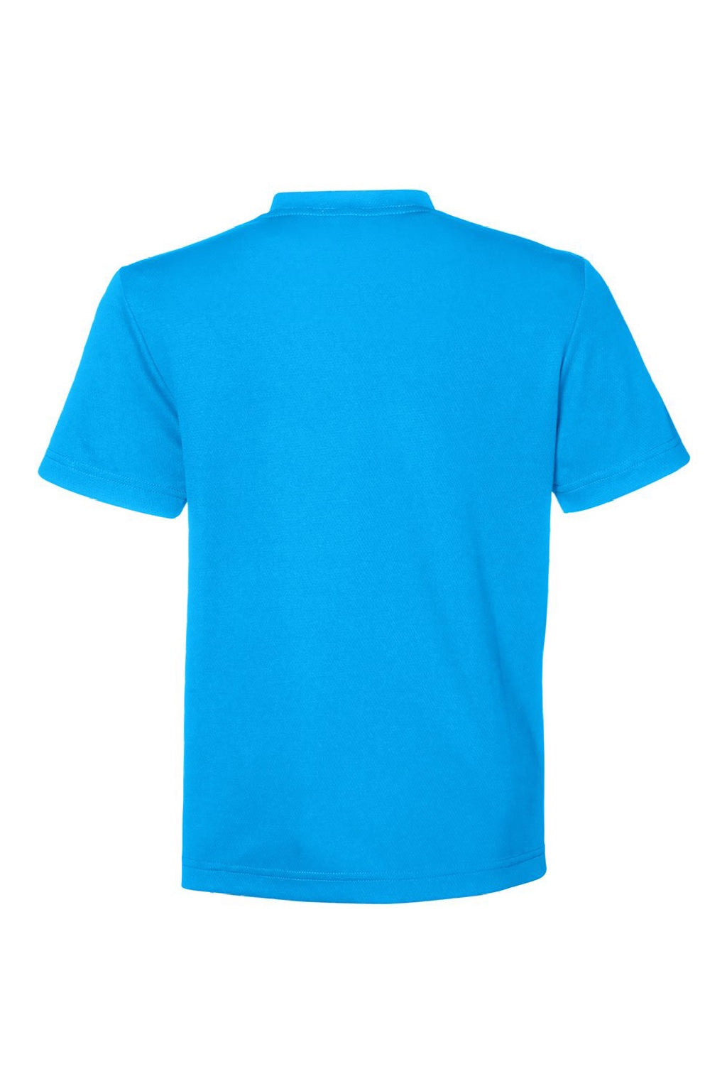 Team 365 TT15Y Youth Zone Performance Mesh Short Sleeve Crewneck T-Shirt Electric Blue Flat Back