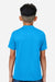Team 365 TT15Y Youth Zone Performance Mesh Short Sleeve Crewneck T-Shirt Electric Blue Model Back