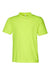 Team 365 TT15Y Youth Zone Performance Mesh Moisture Wicking Short Sleeve Crewneck T-Shirt Safety Yellow Flat Front