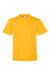 Team 365 TT15Y Youth Zone Performance Mesh Short Sleeve Crewneck T-Shirt Athletic Gold Flat Front