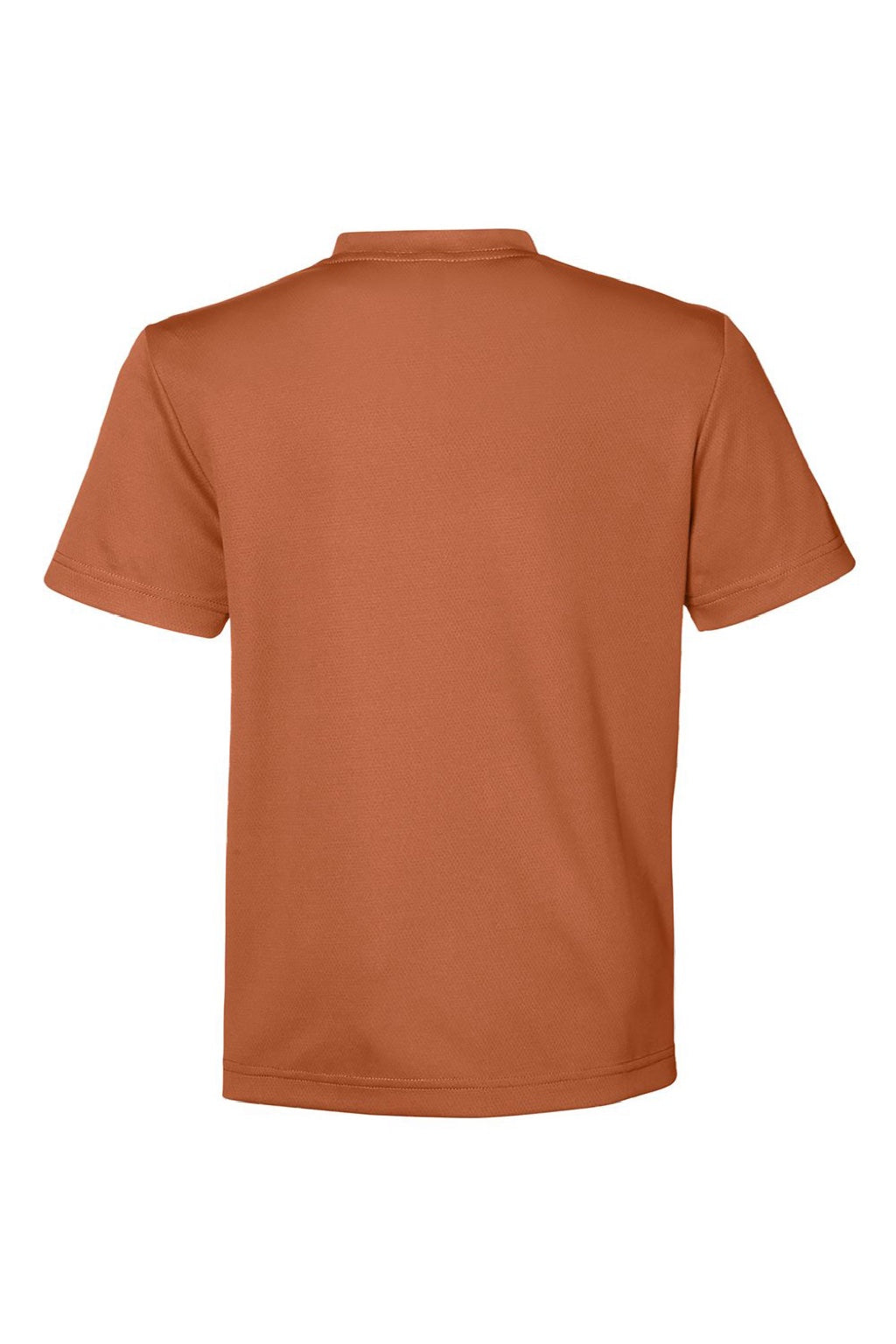 Team 365 TT15Y Youth Zone Performance Mesh Short Sleeve Crewneck T-Shirt Burnt Orange Flat Back