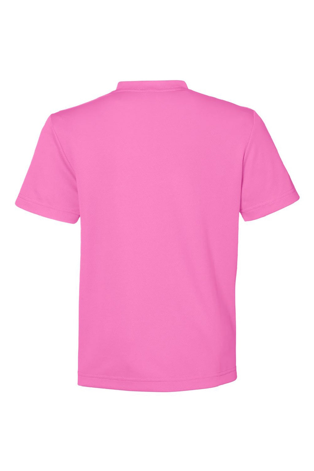 Team 365 TT15Y Youth Zone Performance Mesh Short Sleeve Crewneck T-Shirt Charity Pink Flat Back
