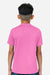 Team 365 TT15Y Youth Zone Performance Mesh Short Sleeve Crewneck T-Shirt Charity Pink Model Back