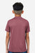 Team 365 TT15Y Youth Zone Performance Mesh Short Sleeve Crewneck T-Shirt Dark Maroon Model Back