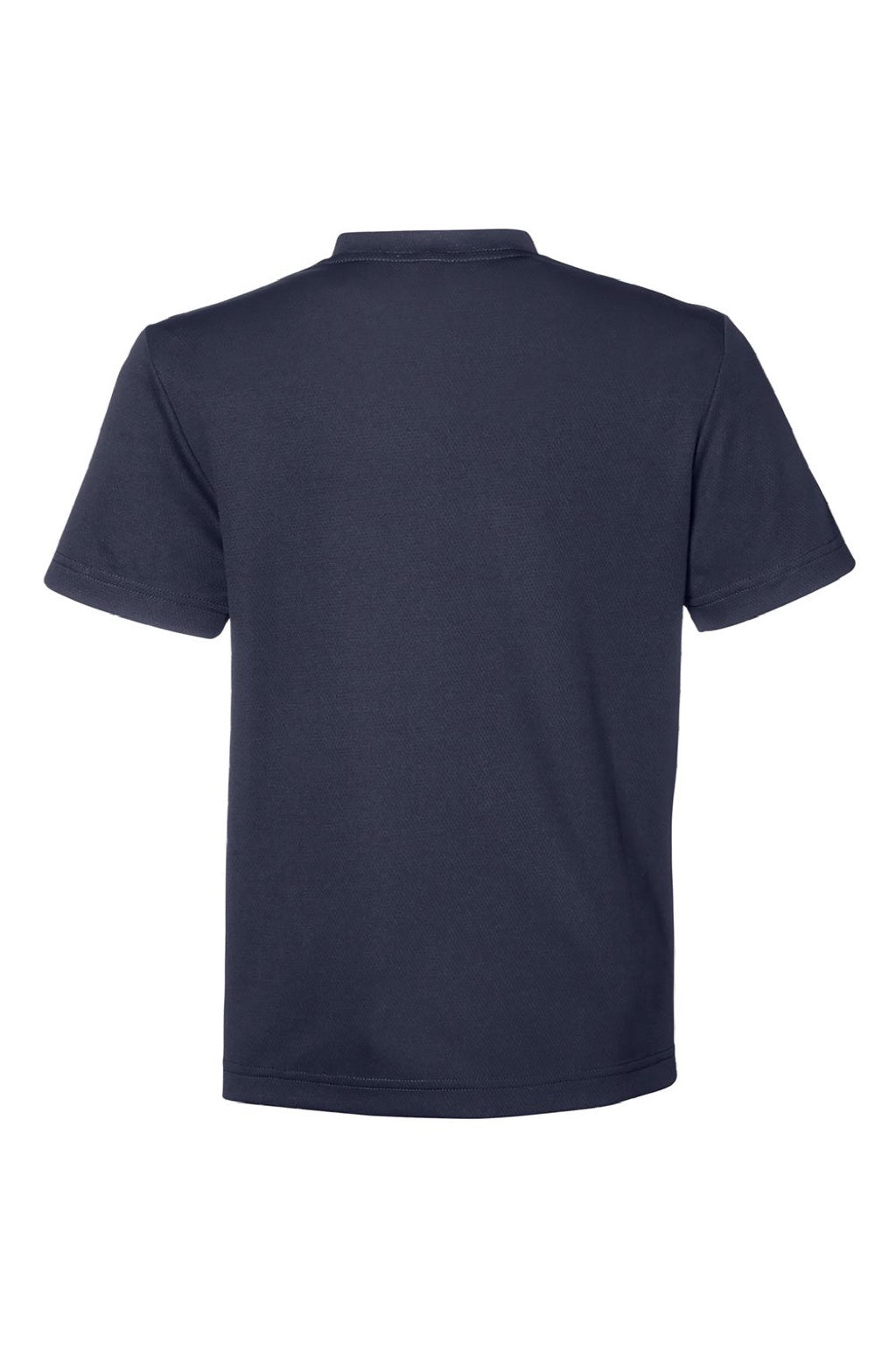 Team 365 TT15Y Youth Zone Performance Mesh Short Sleeve Crewneck T-Shirt Dark Navy Blue Flat Back