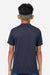 Team 365 TT15Y Youth Zone Performance Mesh Short Sleeve Crewneck T-Shirt Dark Navy Blue Model Back