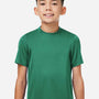 Team 365 Youth Zone Performance Mesh Moisture Wicking Short Sleeve Crewneck T-Shirt - Forest Green - New