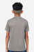 Team 365 TT15Y Youth Zone Performance Mesh Short Sleeve Crewneck T-Shirt Graphite Grey Model Back