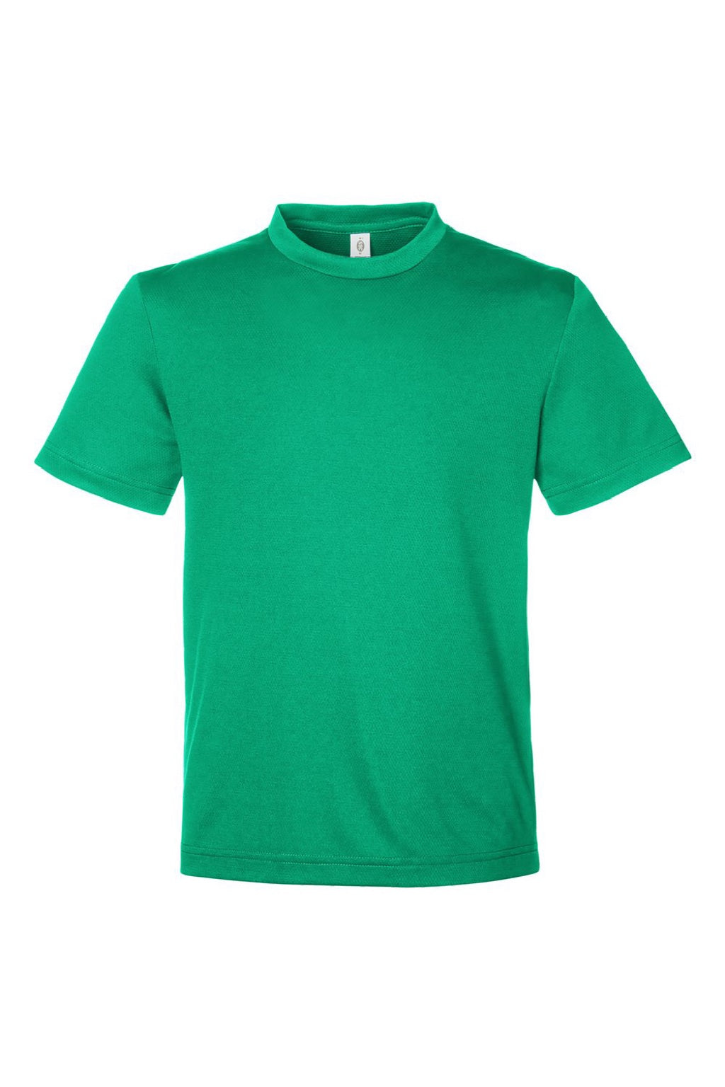 Team 365 TT15Y Youth Zone Performance Mesh Short Sleeve Crewneck T-Shirt Kelly Green Flat Front