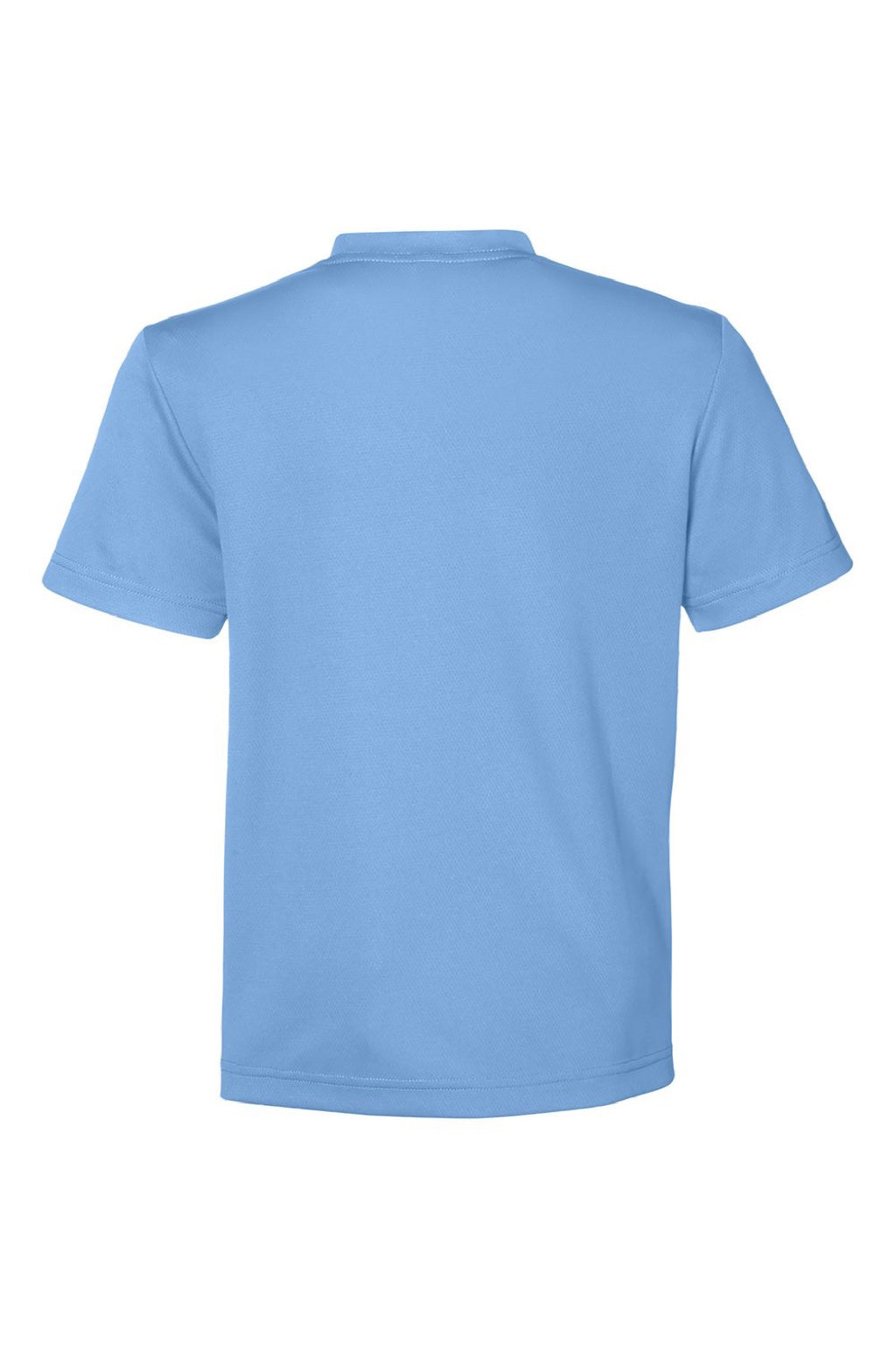 Team 365 TT15Y Youth Zone Performance Mesh Short Sleeve Crewneck T-Shirt Light Blue Flat Back