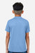 Team 365 TT15Y Youth Zone Performance Mesh Short Sleeve Crewneck T-Shirt Light Blue Model Back