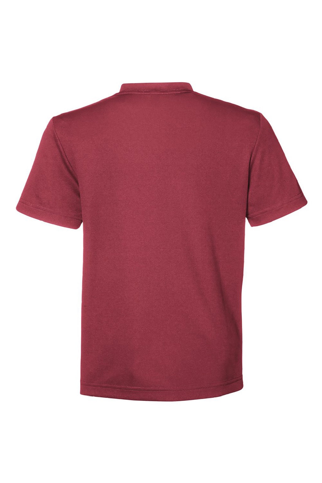 Team 365 TT15Y Youth Zone Performance Mesh Short Sleeve Crewneck T-Shirt Maroon Flat Back