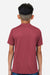 Team 365 TT15Y Youth Zone Performance Mesh Short Sleeve Crewneck T-Shirt Maroon Model Back