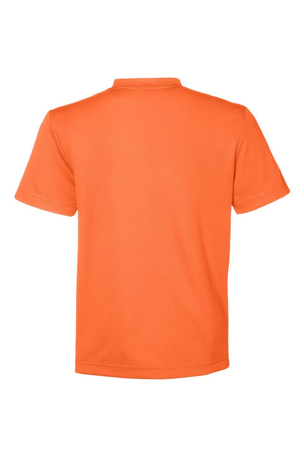 Team 365 TT15Y Youth Zone Performance Mesh Short Sleeve Crewneck T-Shirt Orange Flat Back