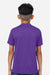 Team 365 TT15Y Youth Zone Performance Mesh Short Sleeve Crewneck T-Shirt Purple Model Back