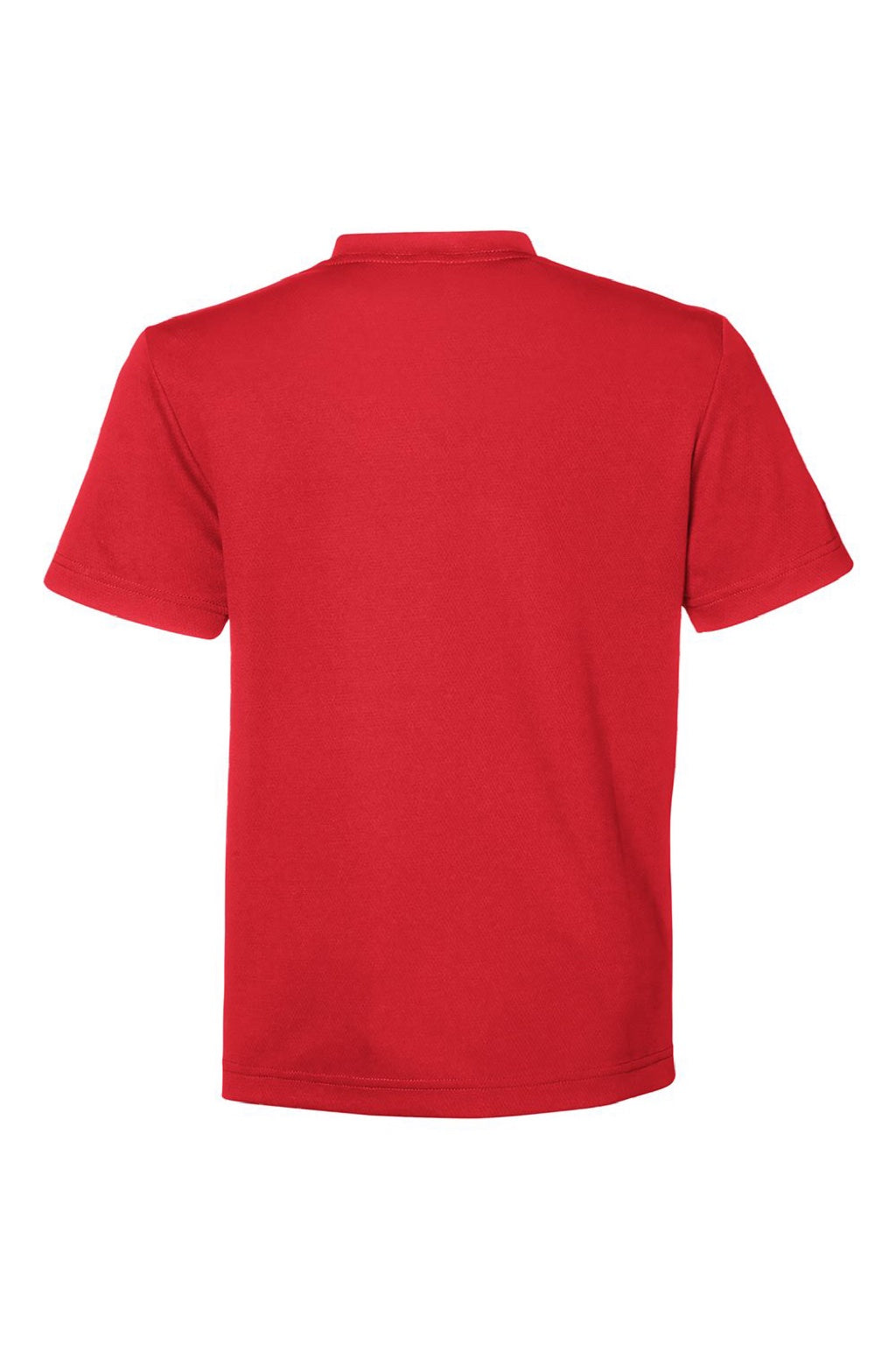 Team 365 TT15Y Youth Zone Performance Mesh Short Sleeve Crewneck T-Shirt Red Flat Back