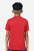 Team 365 TT15Y Youth Zone Performance Mesh Short Sleeve Crewneck T-Shirt Red Model Back