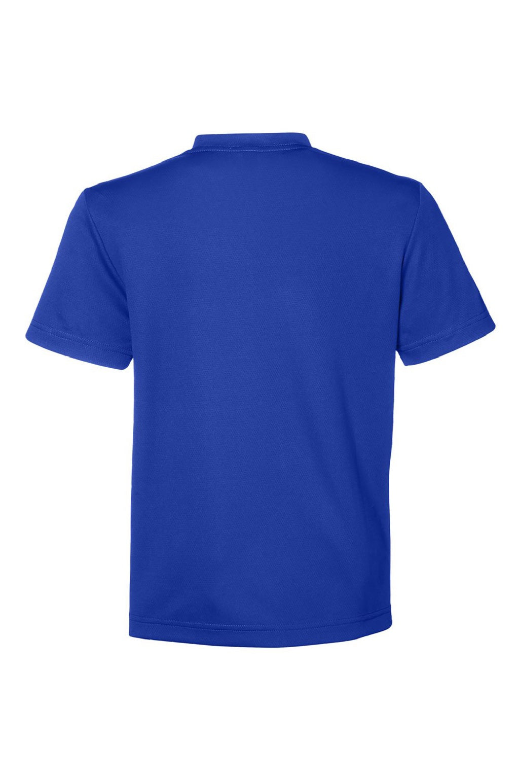 Team 365 TT15Y Youth Zone Performance Mesh Short Sleeve Crewneck T-Shirt Royal Blue Flat Back